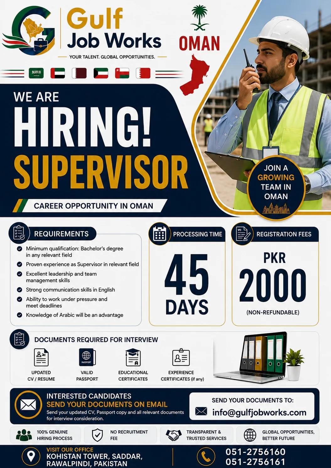 Supervisor Jobs in Oman