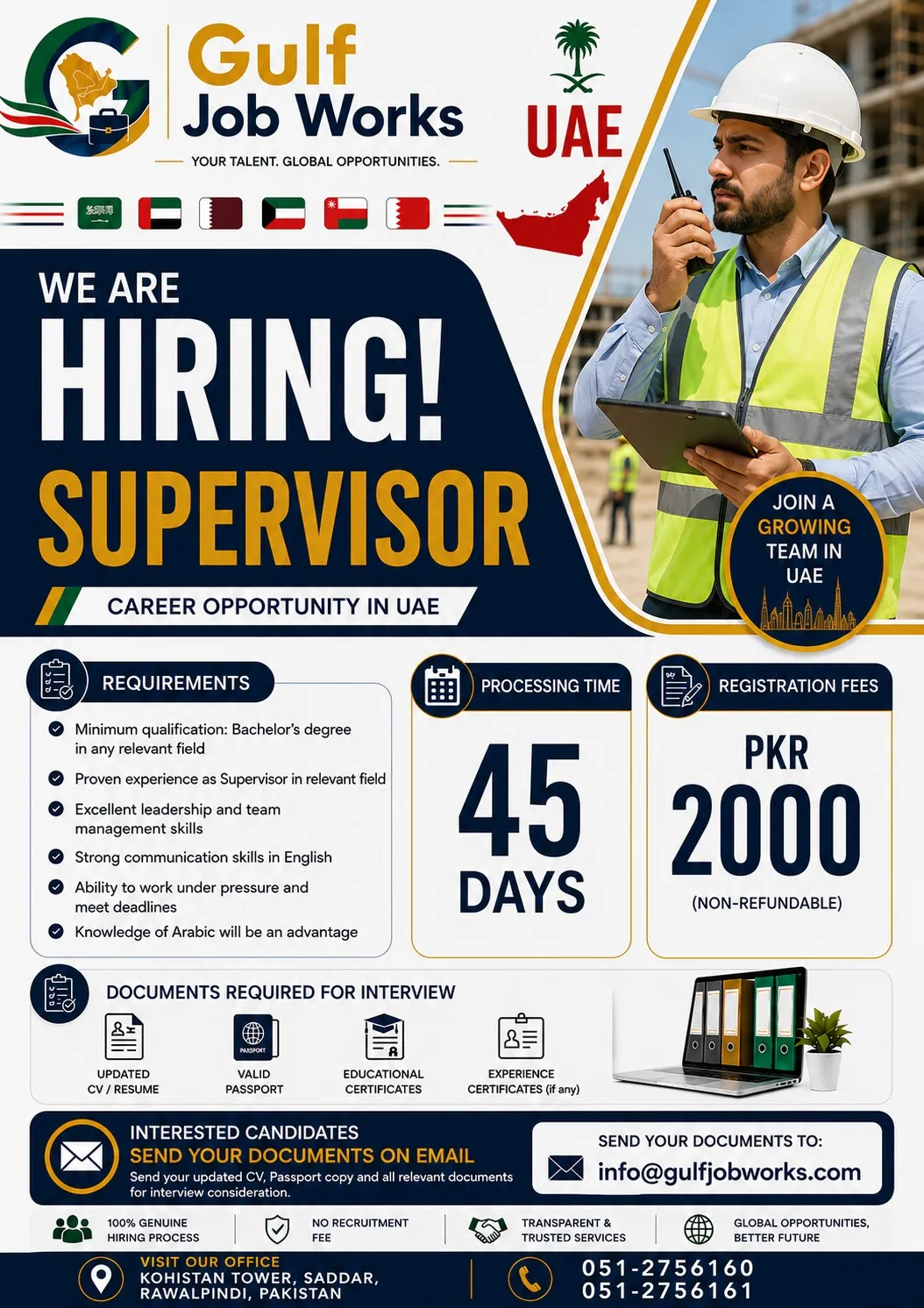 Supervisor Jobs in UAE